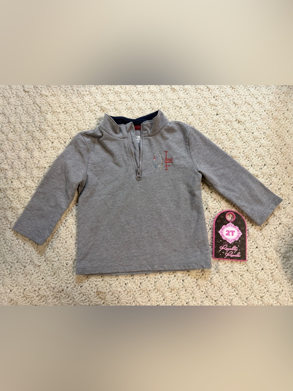 Garanimals Heather Gray Quarter-Zip Pullover